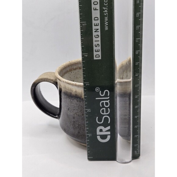 Studio Art Pottery Coffee Mug Blue Tones Stoneware Signed - Picture 7 of 10